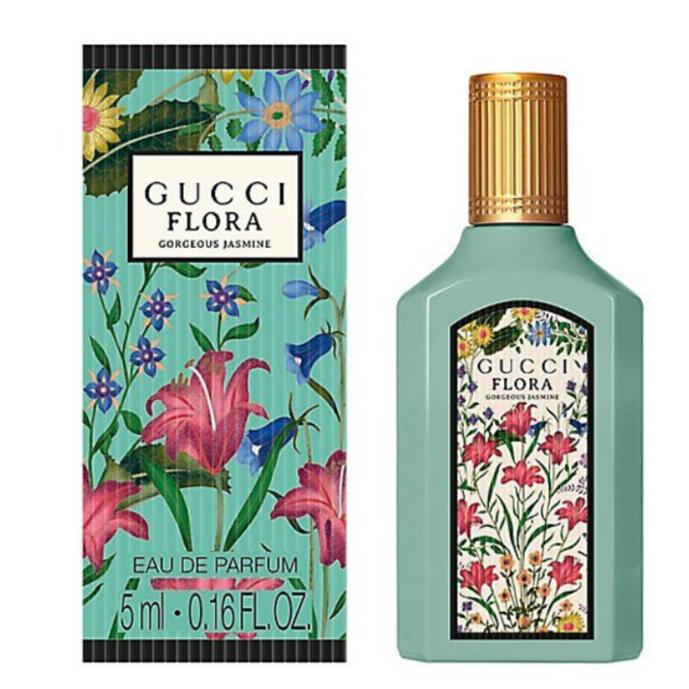 Gucci Flora Gorgeous Jasmine EDP Mini Splash Top 0.16 Fl Oz