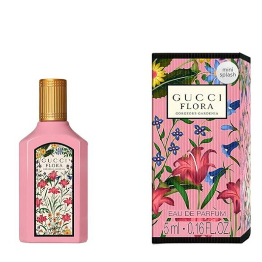 Gucci Flora Gorgeous Gardenia  EDP Mini Splash Top 0.16 Fl Oz